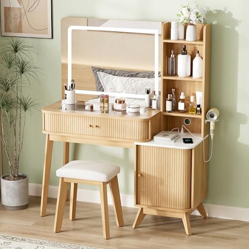 bonVIVO MASSIMO Glass Vanity Desk